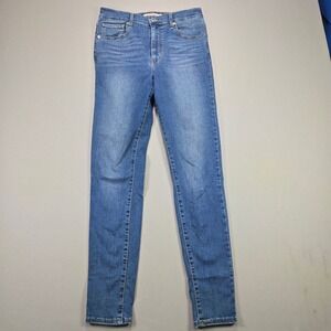 Levi's Big E Premium Mile High Super Skinny Jeans High Rise Blue Women's W29xL30